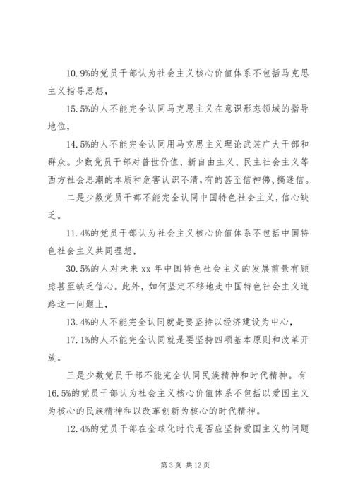 党员干部践行社会主义核心价值观的现状及对策.docx