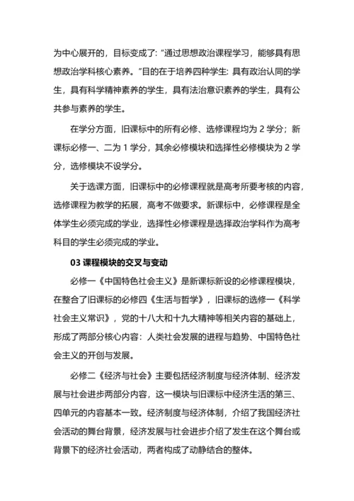 高中政治新旧课程标准变化浅析.docx