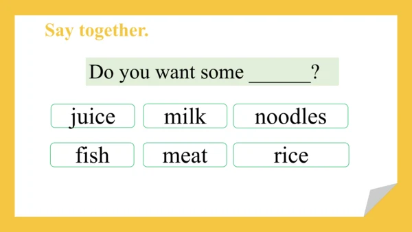 Module 4 Unit 1 Do you want some rice? 课件(共34张PPT)