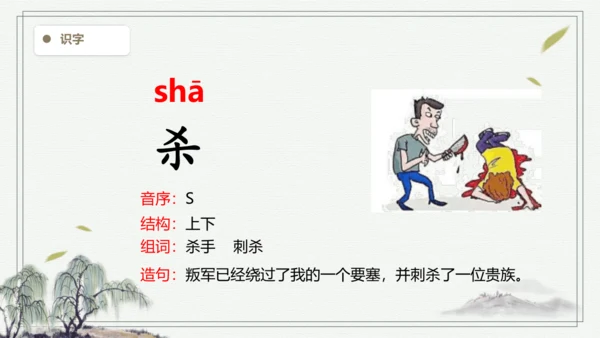 【2024秋季学期教材】语文二上18.  刘胡兰  生字识记课件