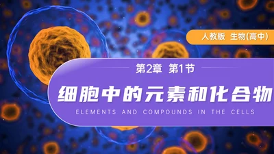 人教版高中生物细胞元素化合物PPT课件