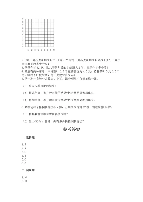 人教版数学五年级上册期末考试试卷精品【名师推荐】.docx