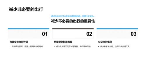 冬季降雪与交通安全