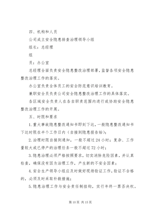 隐患排查治理方案20XX年.docx