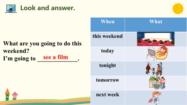 Unit 3 My weekend plan Part A   Let's learn & Make