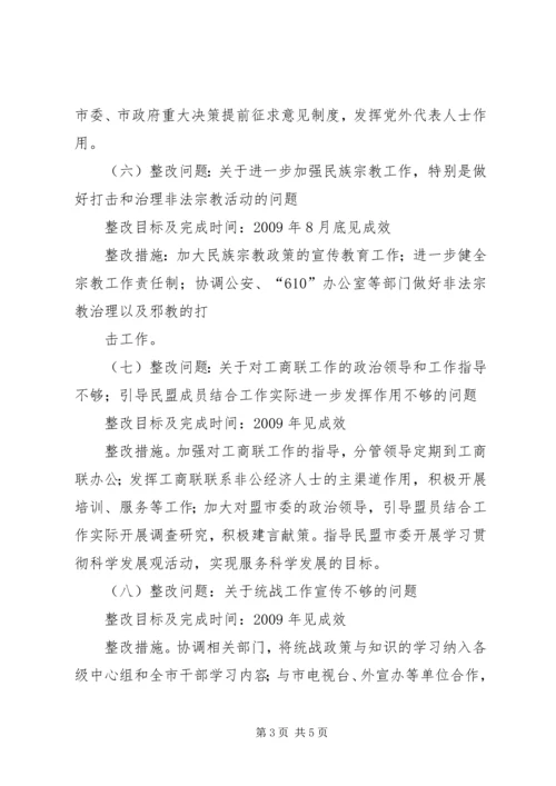 市委统战部举行专题党课.docx