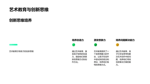 艺术教育助力成长PPT模板