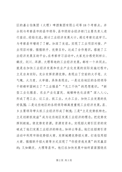 外出考察学习心得强强联手 (2).docx