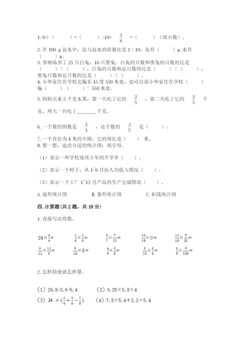六年级数学上册期末考试卷附参考答案（突破训练）.docx
