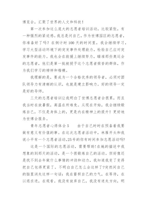 青年志愿者心得体会.docx