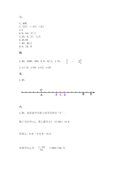 小学毕业班数学检测卷含完整答案【网校专用】.docx