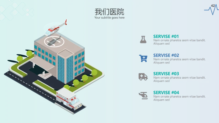 现代创意医学报告医院宣传医疗PPT模板