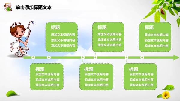 医疗唯美清新工作动态PPT