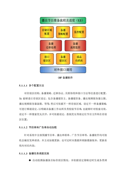 播出中心及核心技术中心广播电视专业设备采购优质项目包三专业方案设计综合说明书.docx