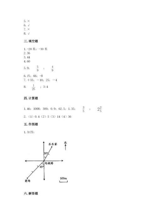冀教版小升初数学模拟试卷附参考答案（模拟题）.docx