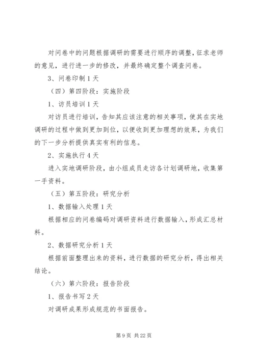 汽车保险市场调研计划书大全.docx