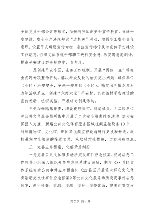 体育局某年上半年社会治安综合治理工作总结.docx