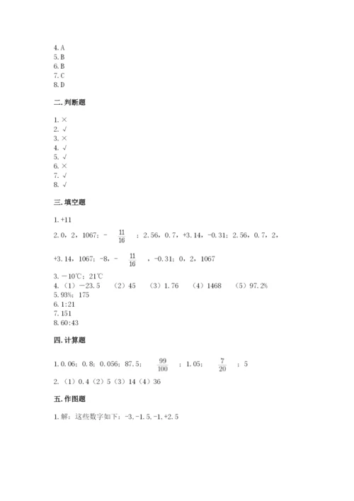 冀教版小升初数学模拟试卷及完整答案（全优）.docx