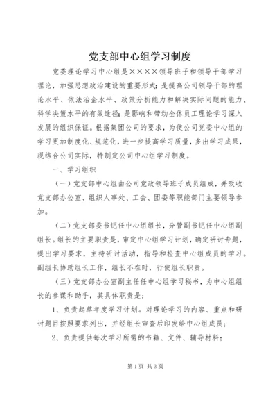 党支部中心组学习制度.docx