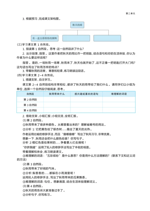 统编版语文三年级上册第二单元 秋天的日记 大单元主题情境式教学设计