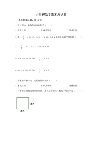 小升初数学期末测试卷（轻巧夺冠）.docx
