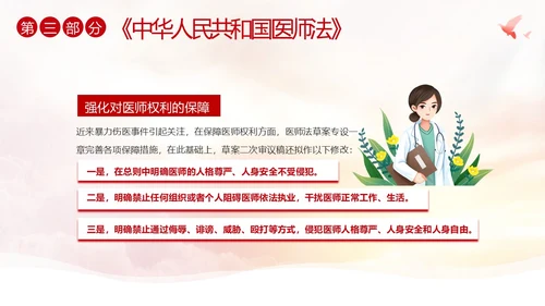 中国医师节第六个医师节勇担健康使命PPT课件