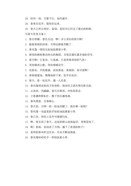 写春天优美文案.docx