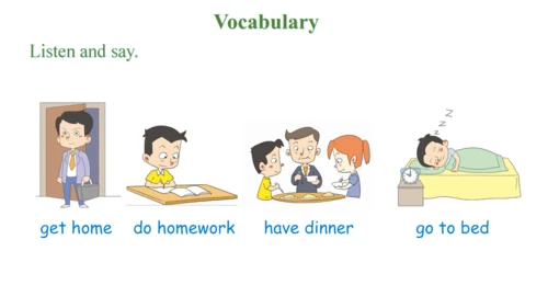 Unit 3 My day(复习课件)-2023-2024学年四年级英语下学期期中核心考点集训（共4