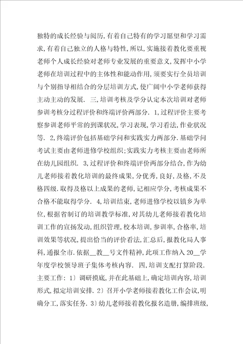 2021学年诸暨市幼儿园教师继续教育培训方案