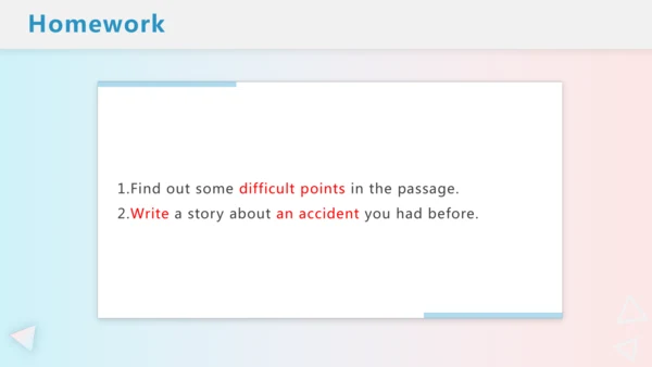 公开课Module 8 Accidents Unit 2 I was trying to pick 