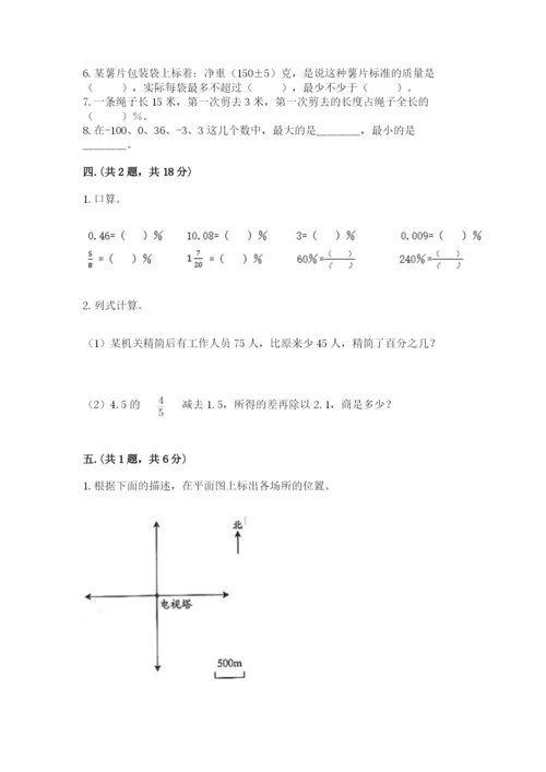 苏教版六年级数学小升初试卷附参考答案【突破训练】.docx