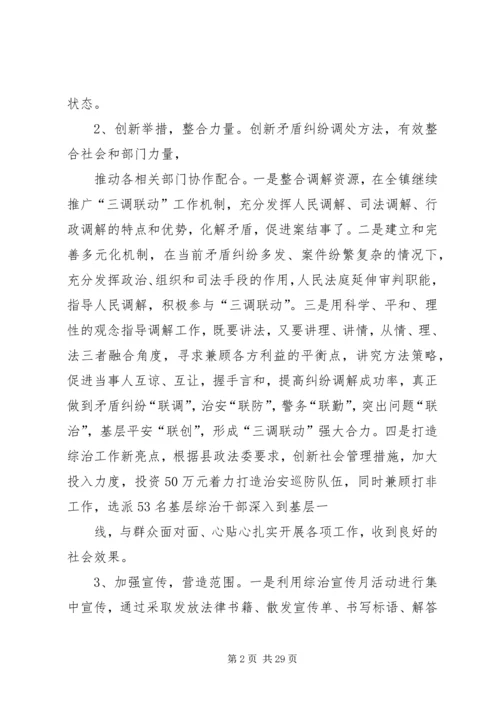 乡镇综治办专职副主任述职述廉报告.docx