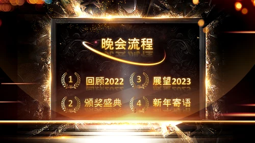 开门红2023年会兔年赢战颁奖盛典ppt