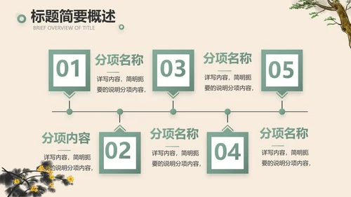 手绘中国风寓言故事阅读动态PPT封含视