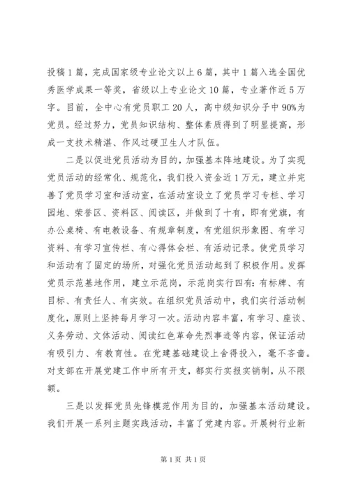 医院党支部工作总结(精选多篇).docx