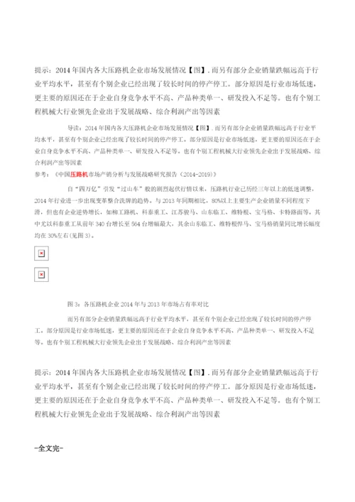 国内各大压路机企业市场发展情况.docx