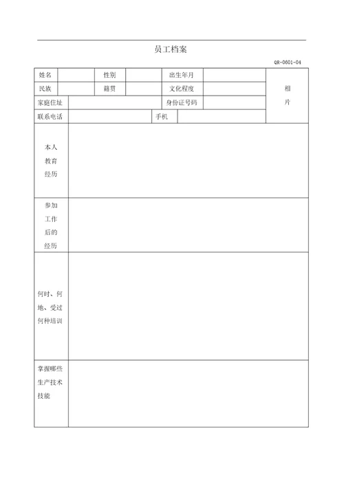 人力资源和培训程序6.1