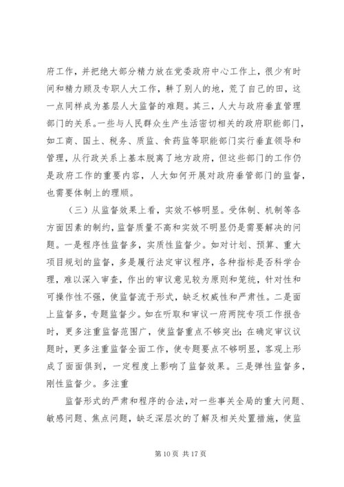 县级人大监督工作情况调研报告.docx