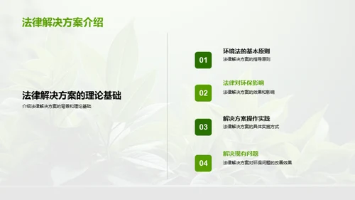 环保挑战与法律应对