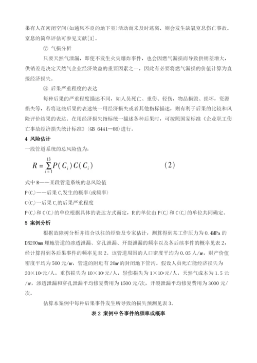 基于事件树的天然气管道风险定量分析.docx