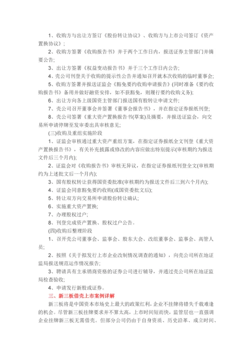 新三板借壳上市操作方法及案例详解.docx