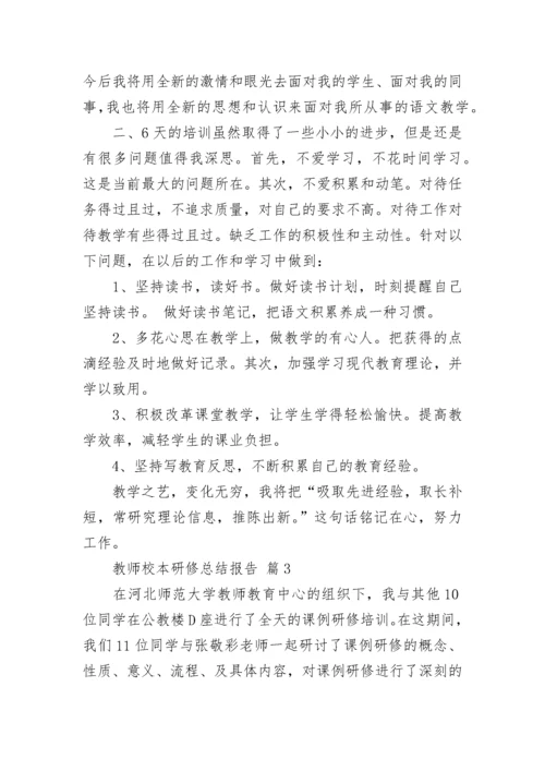 教师校本研修总结报告.docx