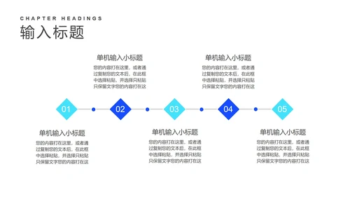 蓝色扁平风营销活动策划方案PPT模板