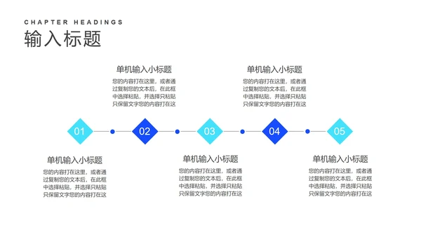 蓝色扁平风营销活动策划方案PPT模板
