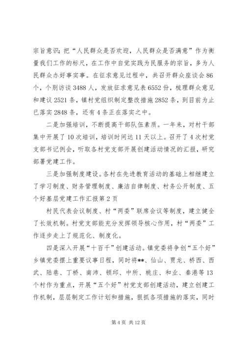 五个好基层党建工作汇报.docx