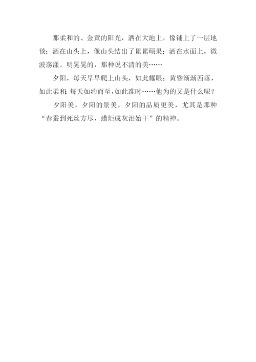 夕阳作文00.docx