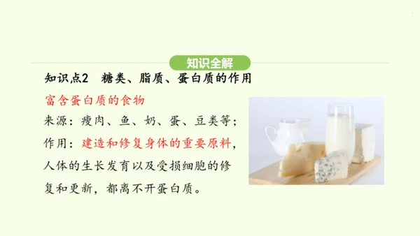 第四单元-第二章-第一节 食物中的营养物质课件-2024-2025学年七年级生物下学期人教版(202