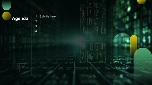 绿色科技风IT互联网大数据分析汇报PPT主题