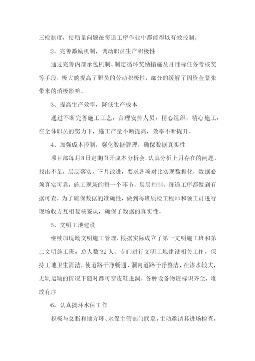 一个项目经理的述职报告7篇.docx