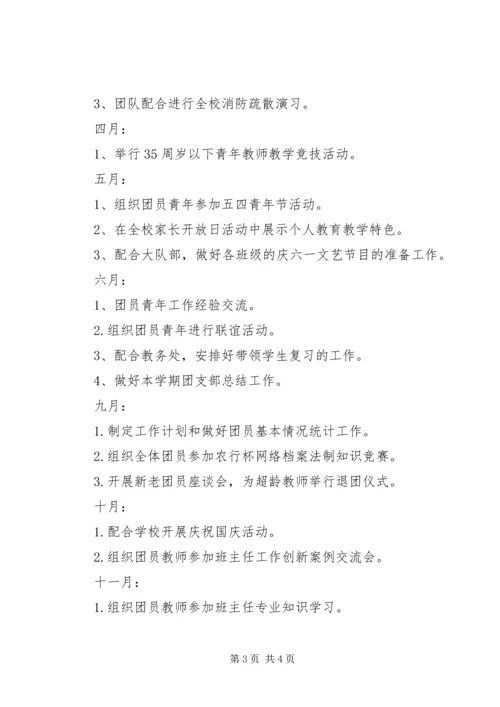 溪沙一小团支部工作计划.docx